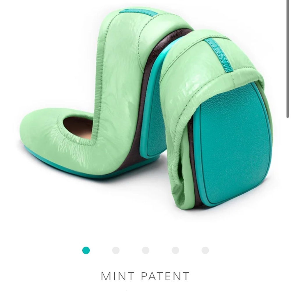 Tieks Mint Patent Leather Size 9, Like New Barely Worn NO LONGER AVAILABLE💚